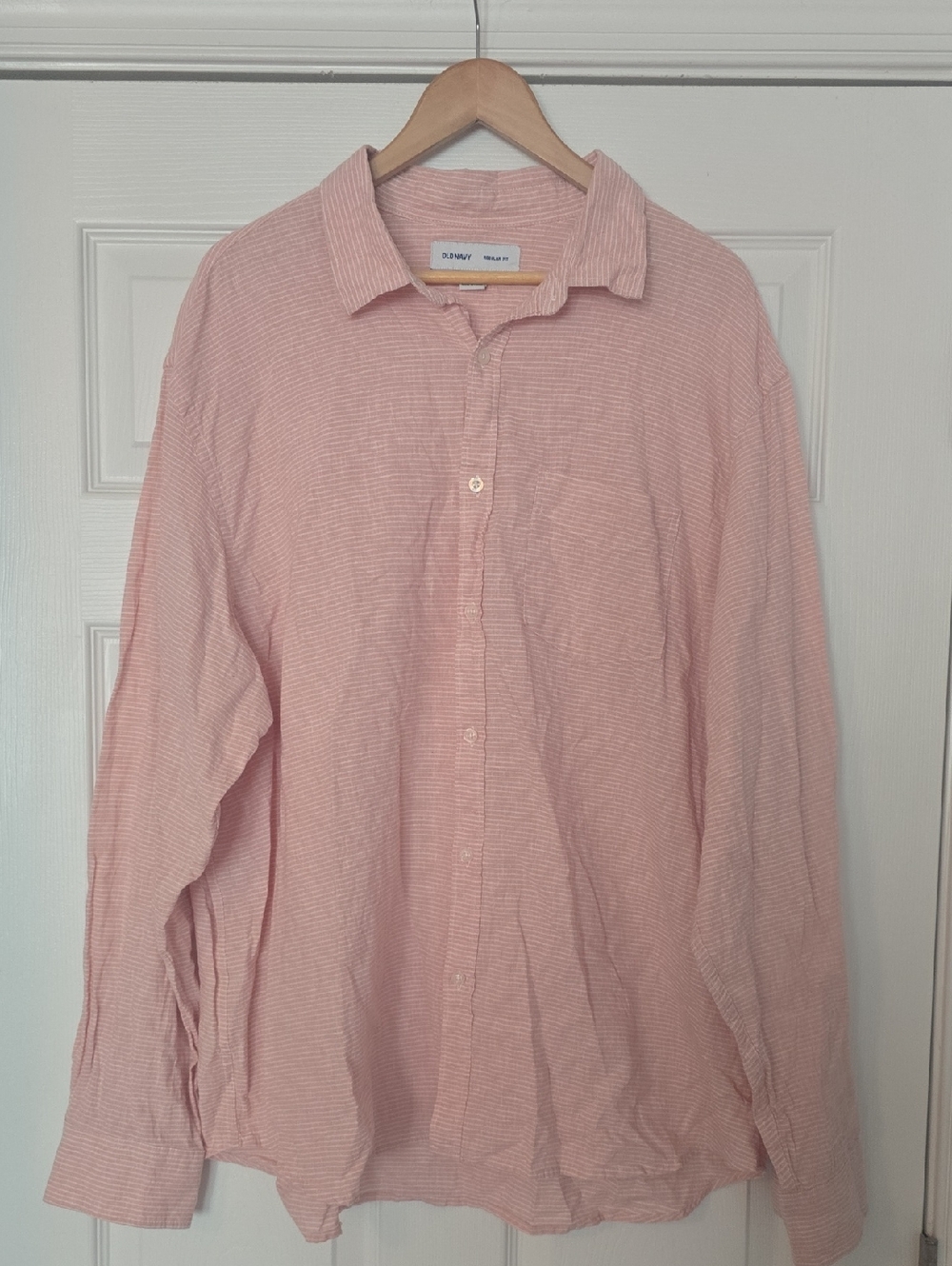Old Navy Linen Style Striped Shirt